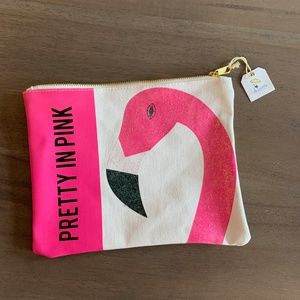 New Shade Critters Canvas Zipper Flamingo Pouch